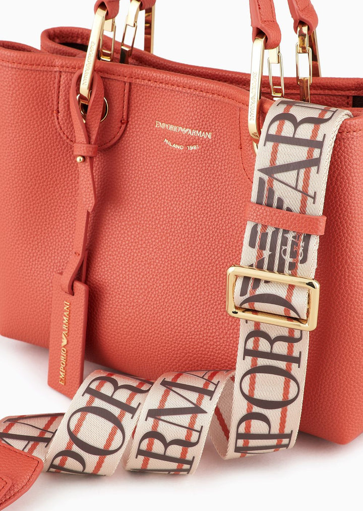 EMPORIO ARMANI MINI BAG MY EA Woman Brick Brown - حقيبة ميني ماي إي إيه نسائية من إمبوريو أرماني، لون بني طوبي