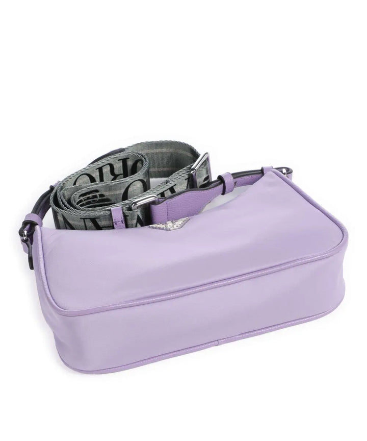 Emporio Armani - Emporio Armani Purple Baguette Crossbody Bag - إمبوريو أرماني - حقيبة كروس باغيت باللون البنفسجي