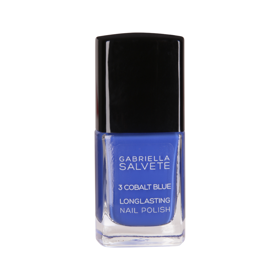 Gabriella Salvete - Long-Lasting Nail Polish 3 Cobalt Blue - غابرييلا سالفيتي - طلاء أظافر طويل الأمد 3 أزرق كوبالت