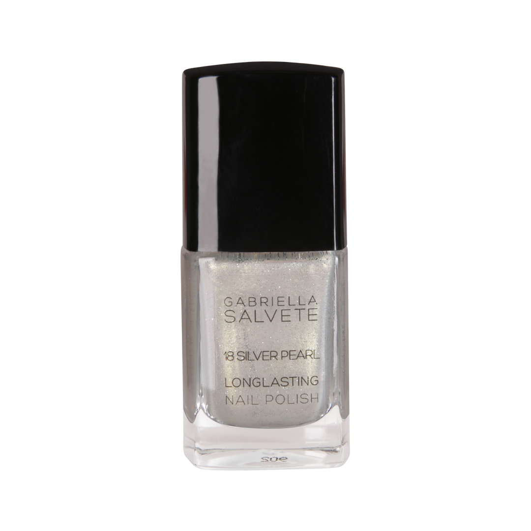 GABRIELLA SALVETE - Long Lasting Nail Polish 18 Silver Pearl - غابرييلا سالفيتي - طلاء أظافر طويل الأمد 18 سيلفر بيرل