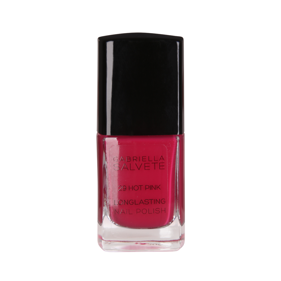 GABRIELLA SALVETE - Long Lasting Nail Polish 29 Hot Pink - غابرييلا سالفيتي - طلاء أظافر طويل الأمد 29 هوت بينك
