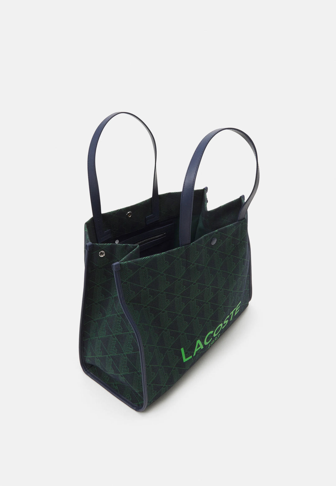 Lacoste - HERITAGE JACQUARD - Tote bag Monaco green / marine- لاكوست - حقيبة يد كبيرة (Tote) لاكوست هيريتيج جاكار باللون مونو بحري/أخضر
