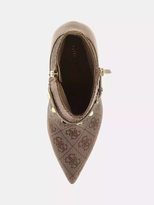 Guess - GUESS 'Aylo' Ankle Boot in Beige - جيس - بوت 'آيلو' باللون البيج