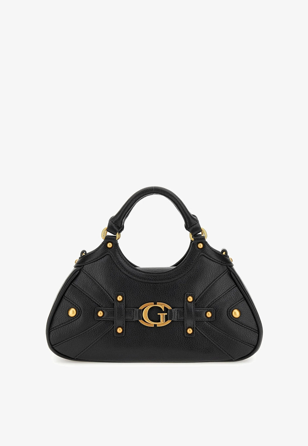 Guess - Guess Black G Logo Studded Hobo Bag - جيس - حقيبة هوبو سوداء مرصعة بشعار G من جيس