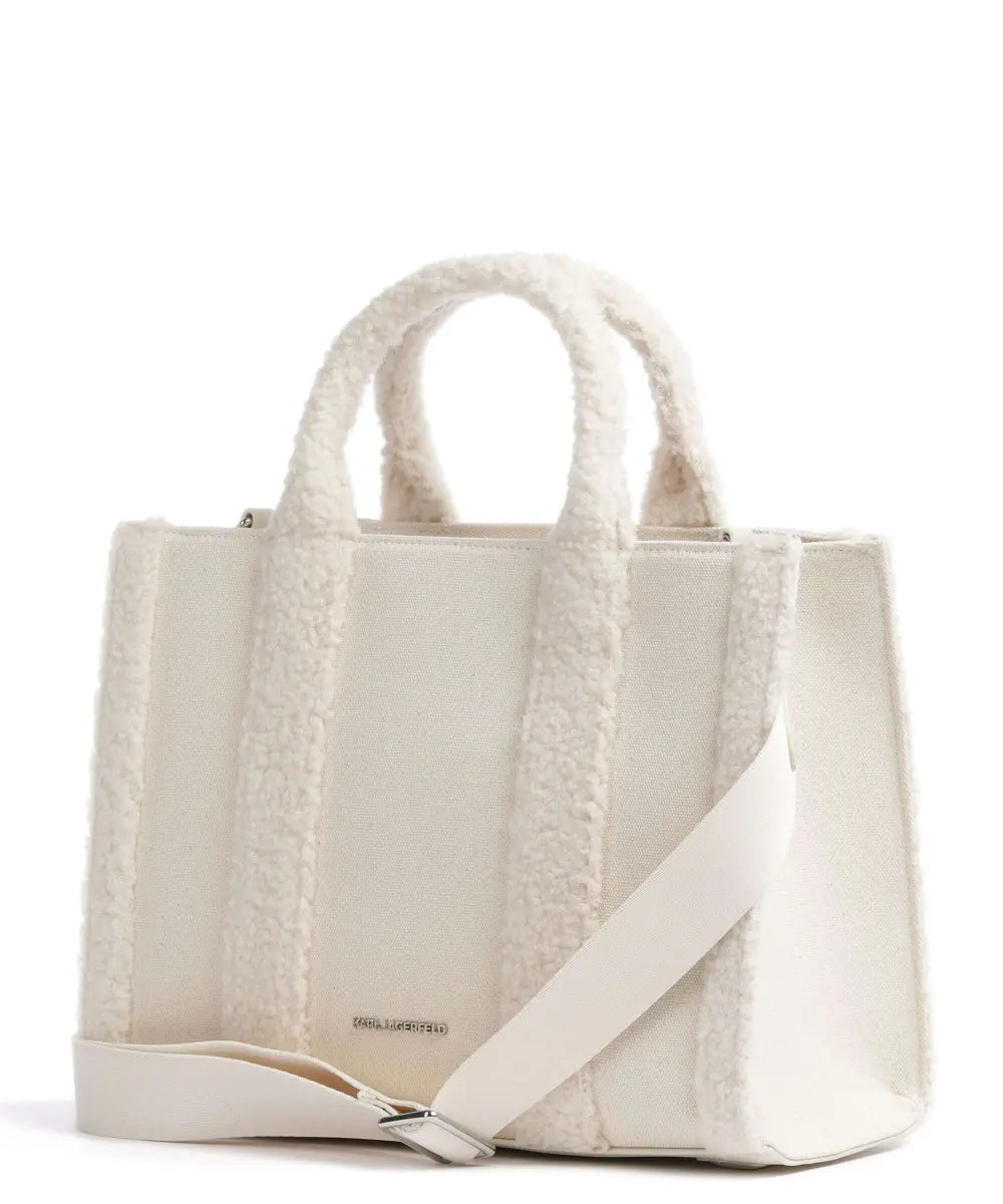 Karl Lagerfeld - Karl Lagerfeld Choupette Teddy Mini Tote Bag - كارل لاغرفيلد - حقيبة يد صغيرة كارل لاغرفيلد شوبيت تيدي