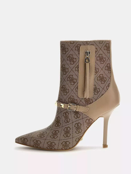 Guess - GUESS 'Aylo' Ankle Boot in Beige - جيس - بوت 'آيلو' باللون البيج