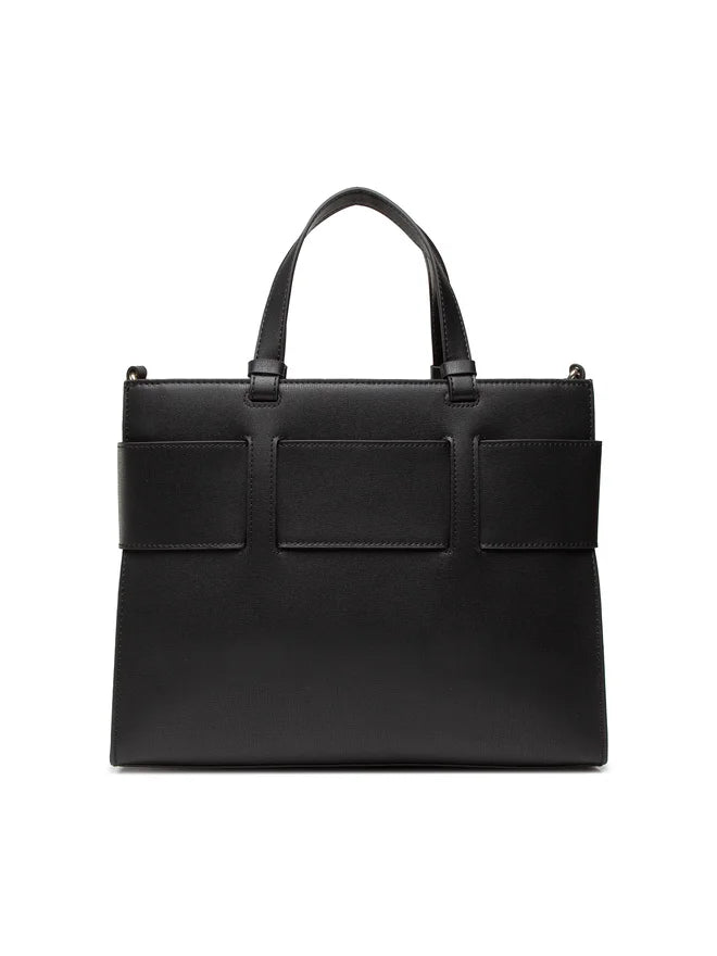Armani Exchange - Armani Exchange A|X Logo Plaque Tote Bag - أرماني إكستشينج - حقيبة توت أرماني إكستشينج A|X بلوحة الشعار