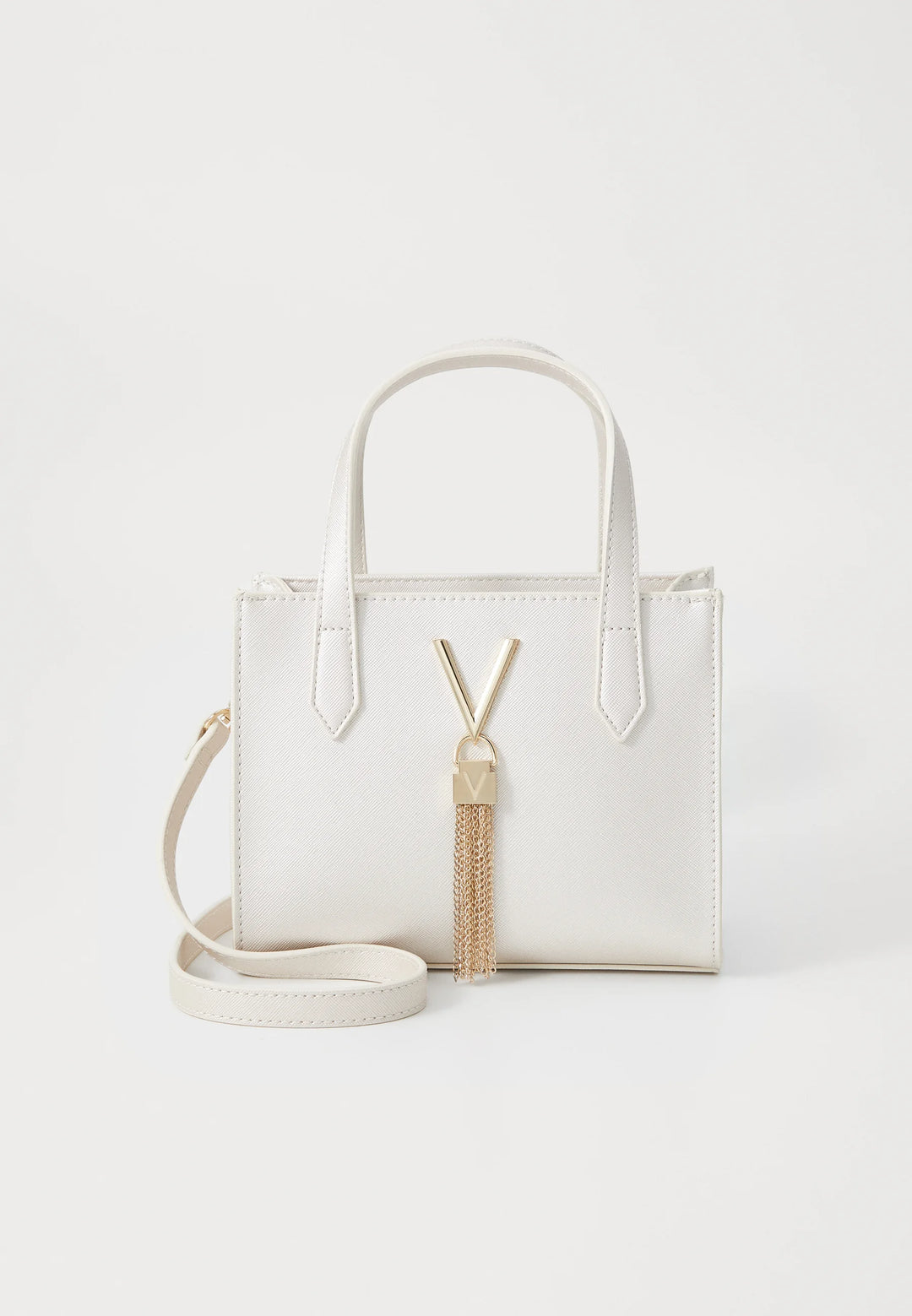 Valentino - Valentino VLogo Signature Mini Tote Bag with Tassel Charm - فالنتينو غارافاني - حقيبة توت صغيرة بتوقيع VLogo من فالنتينو مع حلية شرابة