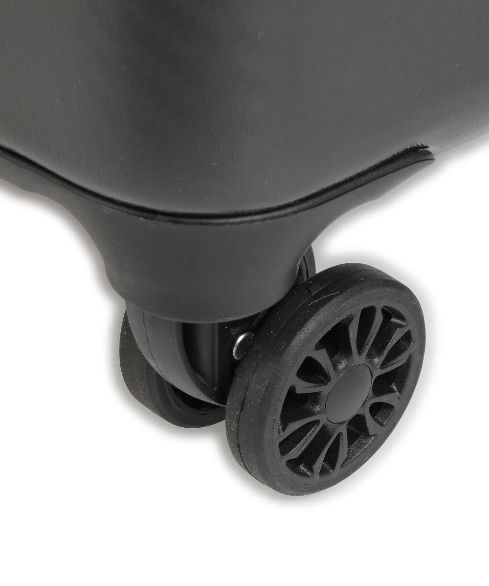 Guess - Black Carbon Fiber Pattern Hardcase Spinner Luggage - جيس - حقيبة سفر جيس صلبة دوارة بنمط ألياف الكربون الأسود