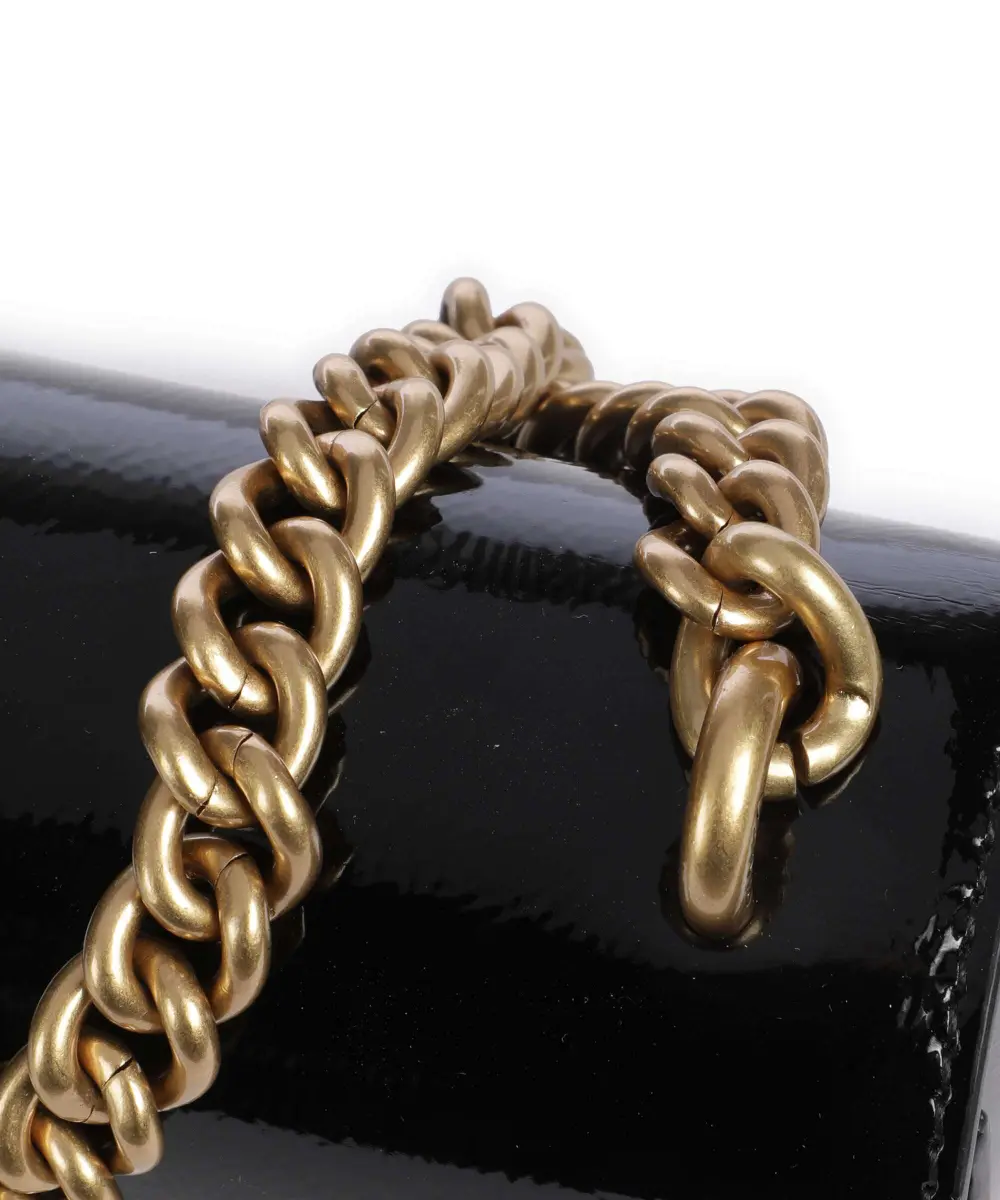 PINKO - Pinko Love Bag One Patent Leather Shoulder Bag - بينكو - حقيبة كتف بينكو لوف باغ وان من الجلد اللامع