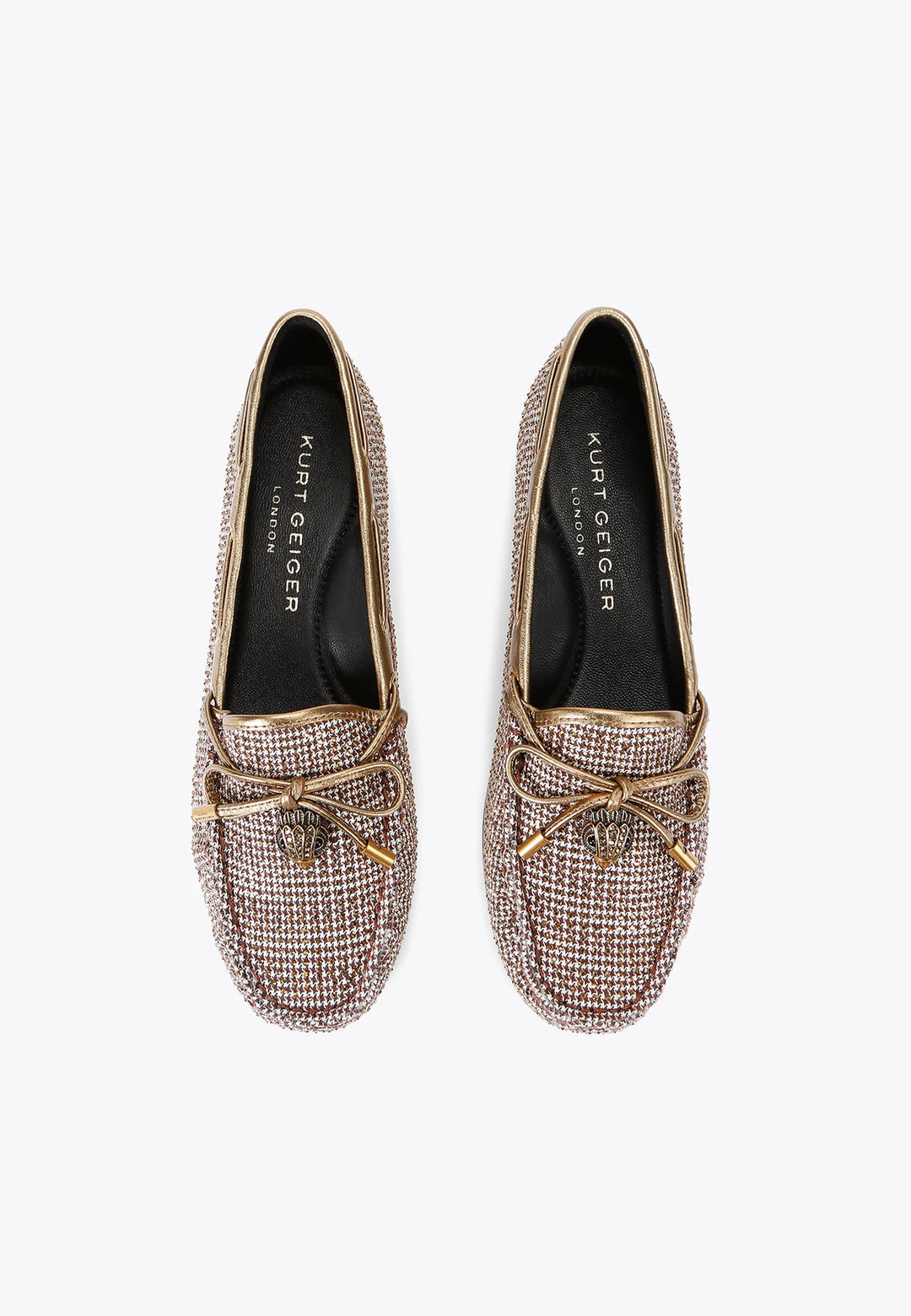 Kurt Geiger London EAGLE - Bootsschuh - Beige/Goldfarben - كيرت غايغر لندن - حذاء قارب EAGLE باللون البيج/الذهبي