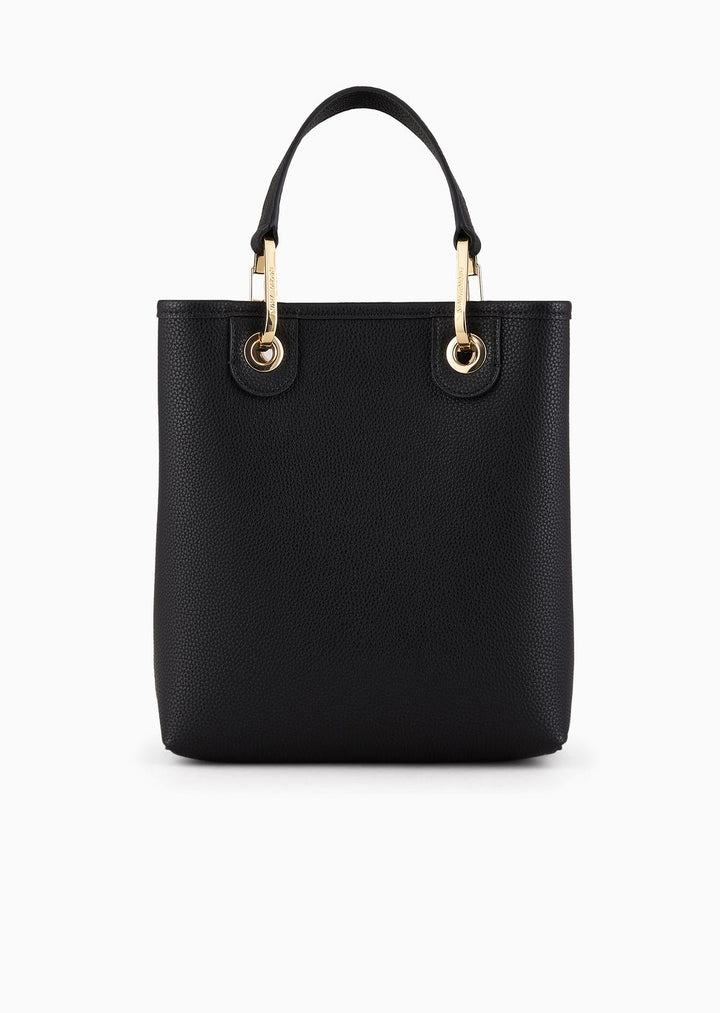 Emporio Armani Deer-print MyEA vertical shopper bag - إمبوريو أرماني حقيبة تسوق عمودية MyEA بطبعة الغزال