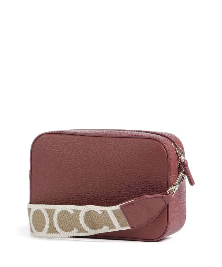 COCCINELLE - Coccinelle Pebbled Leather Crossbody Bag with Logo Strap - كوتشينيل - حقيبة كروس بودي من الجلد المحبب مع حزام شعار