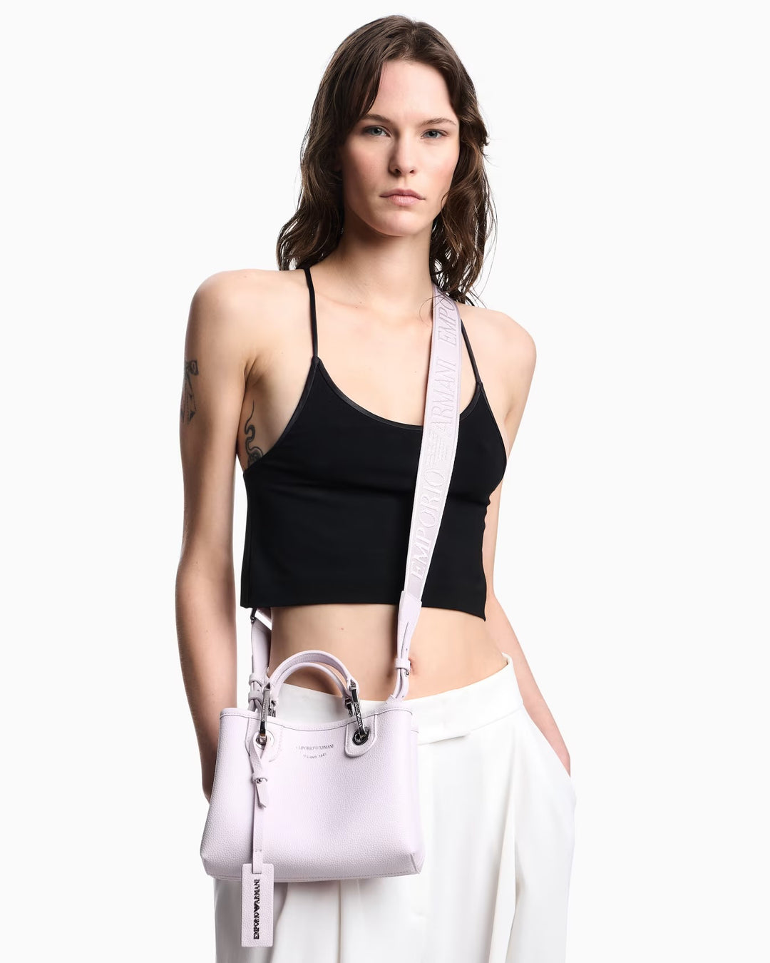 Emporio Armani My EA Handbag Imitation Leather Rose - إمبريو أرماني - حقيبة يد My EA من الجلد الصناعي باللون الوردي