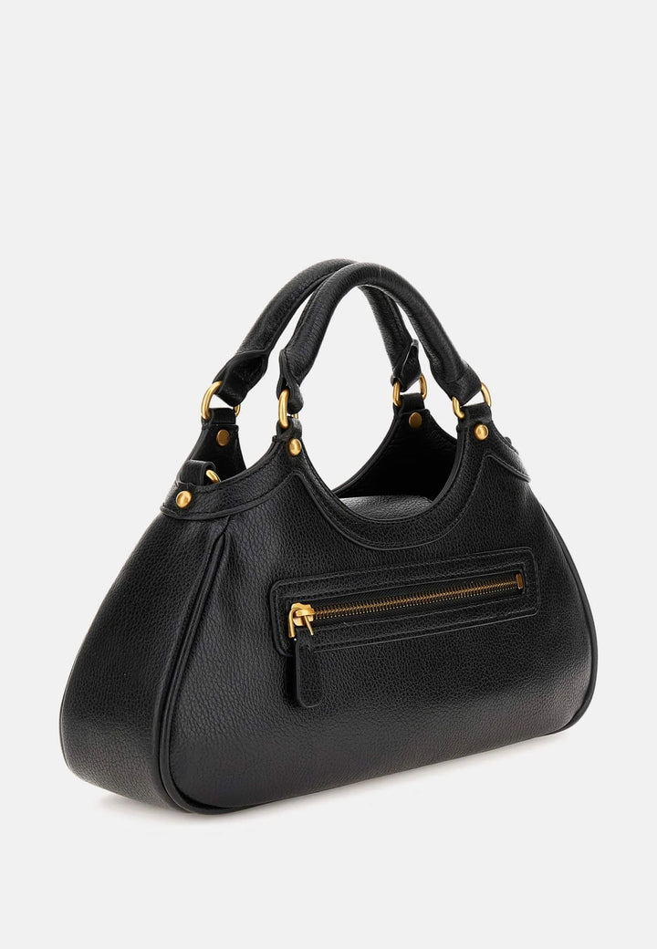 Guess - Guess Black G Logo Studded Hobo Bag - جيس - حقيبة هوبو سوداء مرصعة بشعار G من جيس