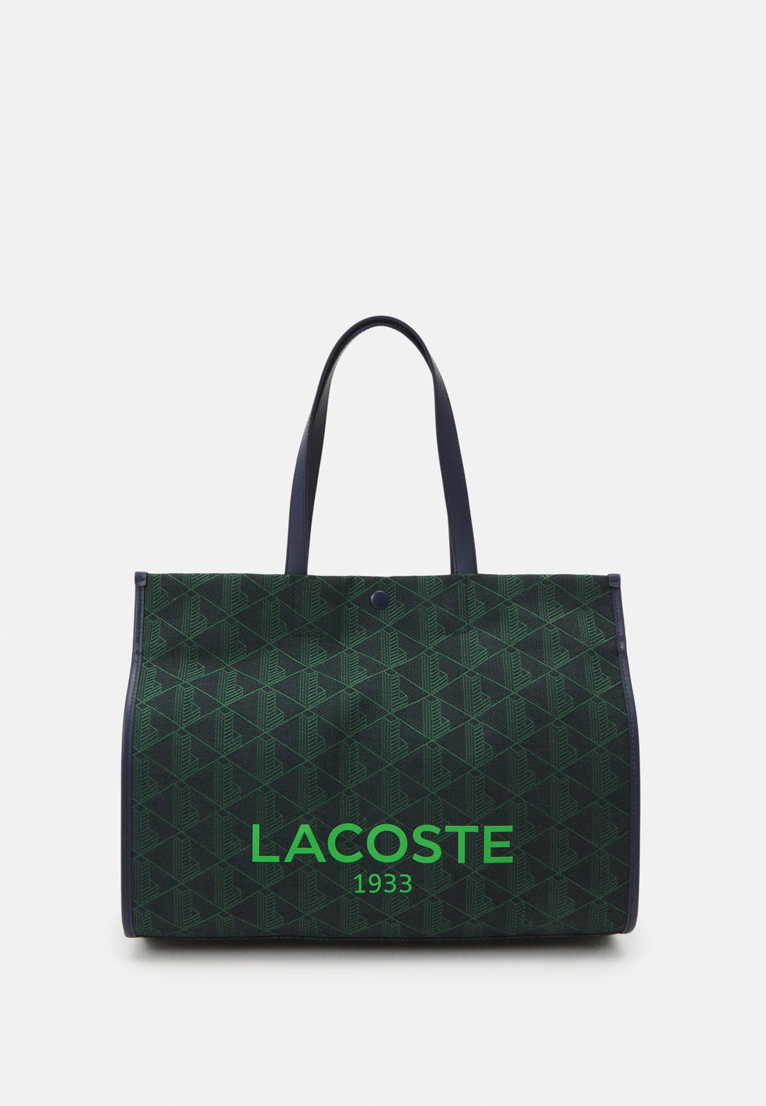 Lacoste - HERITAGE JACQUARD - Tote bag Monaco green / marine- لاكوست - حقيبة يد كبيرة (Tote) لاكوست هيريتيج جاكار باللون مونو بحري/أخضر