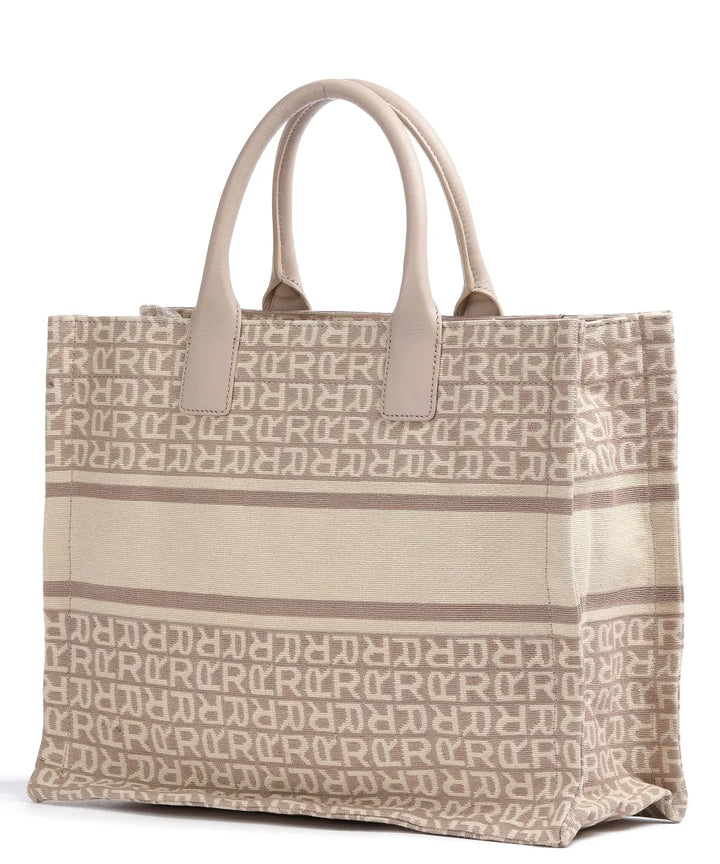 Replay - Replay Monogram Jacquard Tote Bag - ريبلاي - حقيبة توت جاكار بنقشة مونوغرام ريبلاي