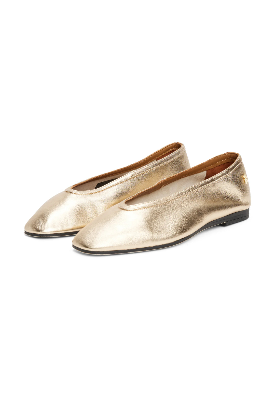 Tommy Hilfiger Ballerinas Soft Metal Lthr Ballerina No Bow - تومي هيلفيغر - باليرينا من الجلد المعدني الناعم بدون فيونكة