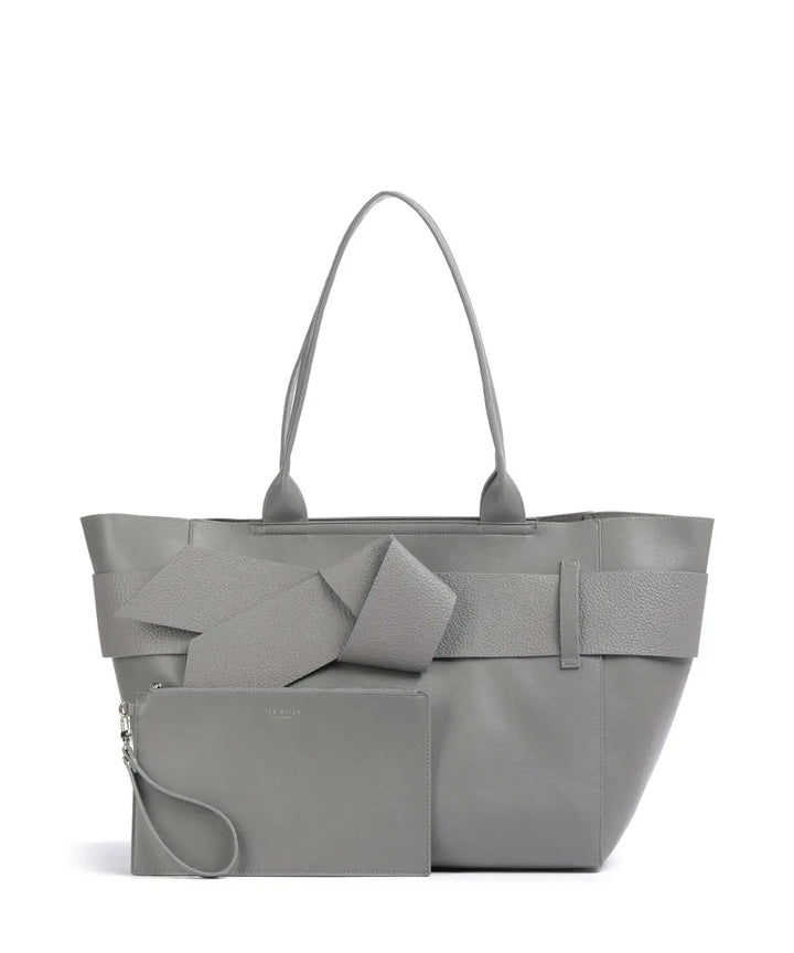 Ted Baker - Knot Bow Detail Large Tote Bag with Detachable Pouch - تيد بيكر - حقيبة يد كبيرة بتفاصيل عقدة وفيونكة مع حقيبة صغيرة قابلة للفصل