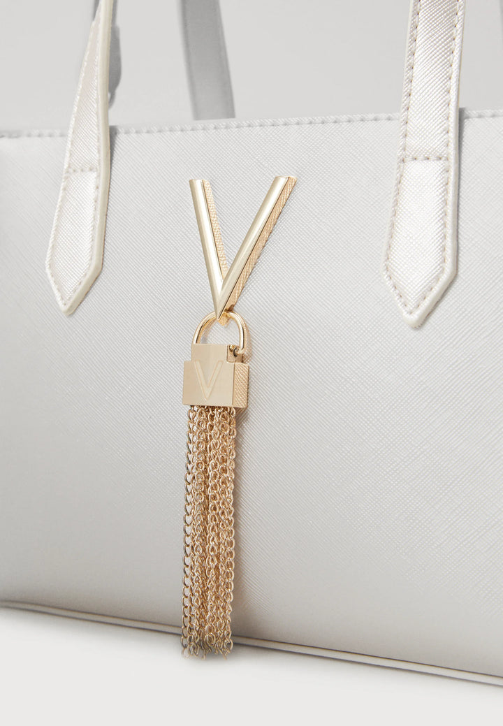 Valentino - Valentino VLogo Signature Mini Tote Bag with Tassel Charm - فالنتينو غارافاني - حقيبة توت صغيرة بتوقيع VLogo من فالنتينو مع حلية شرابة