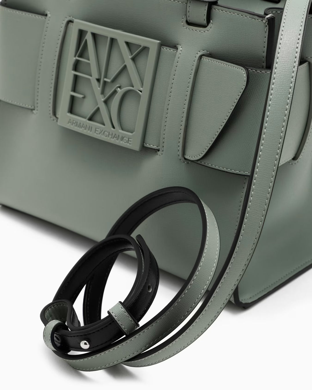 Armani Exchange - Armani Exchange Top Handle Tote Bag - أرماني إكستشينج - حقيبة توت بمقبض علوي من أرماني إكستشينج