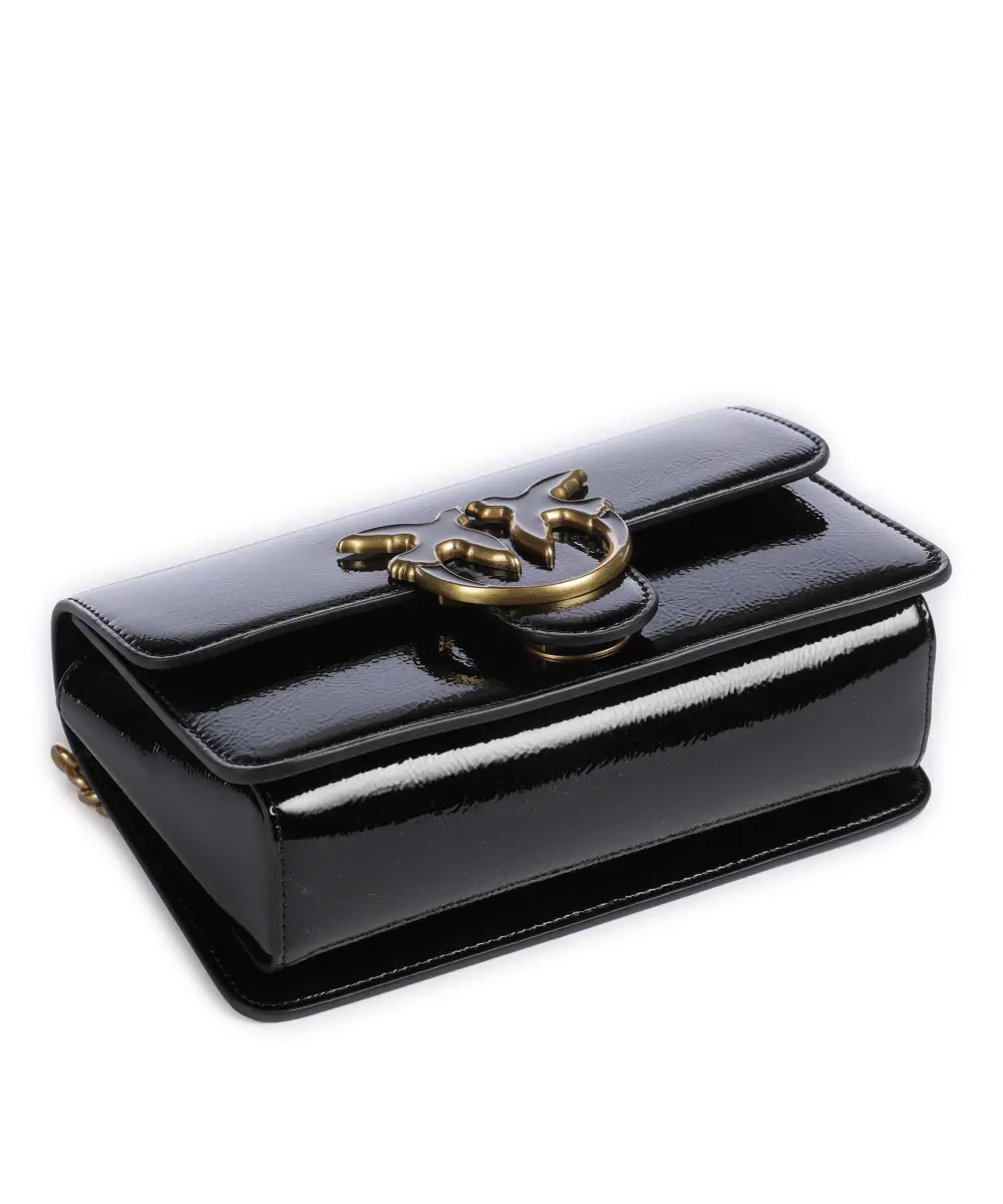PINKO - Pinko Love Bag One Patent Leather Shoulder Bag - بينكو - حقيبة كتف بينكو لوف باغ وان من الجلد اللامع