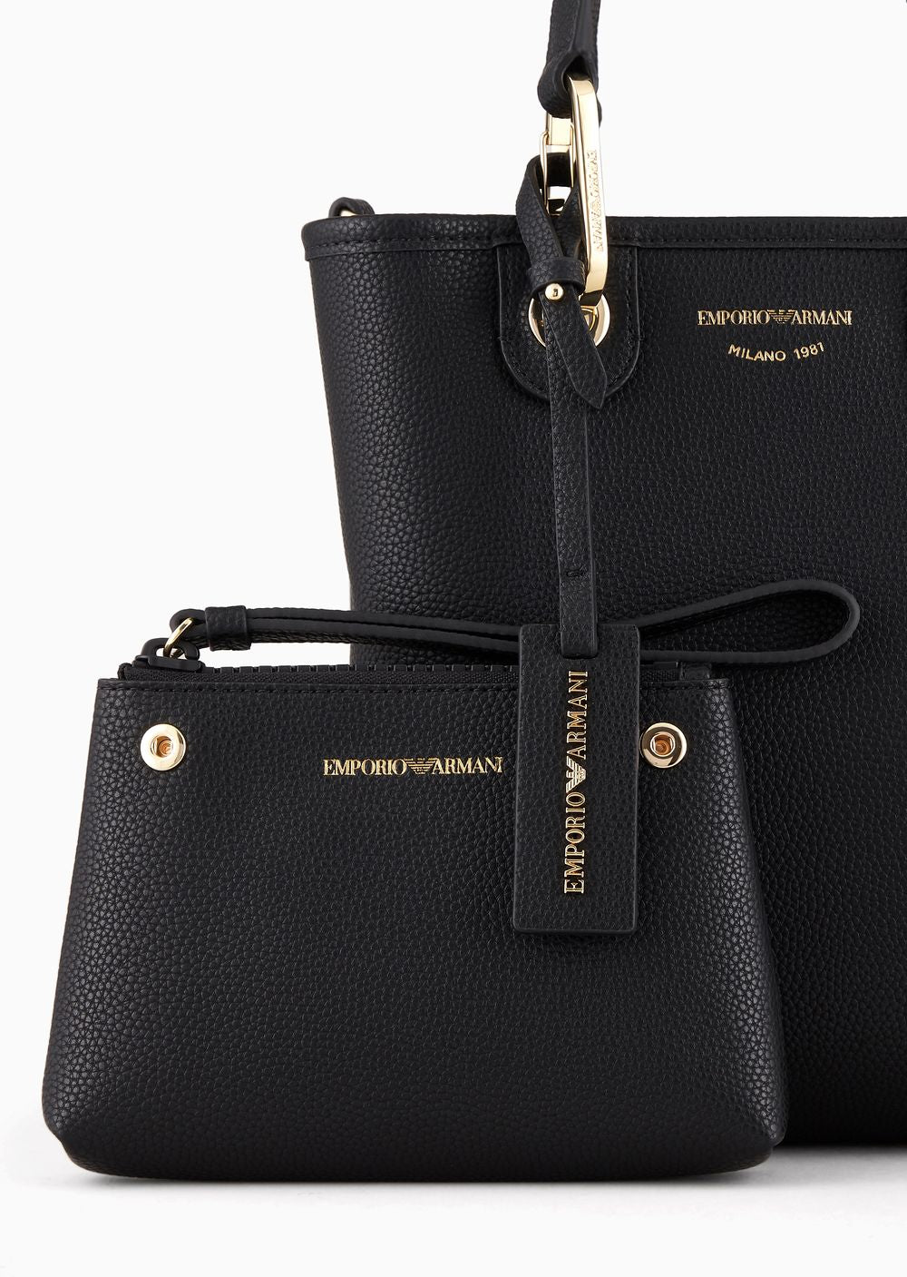 Emporio Armani Deer-print MyEA vertical shopper bag - إمبوريو أرماني حقيبة تسوق عمودية MyEA بطبعة الغزال