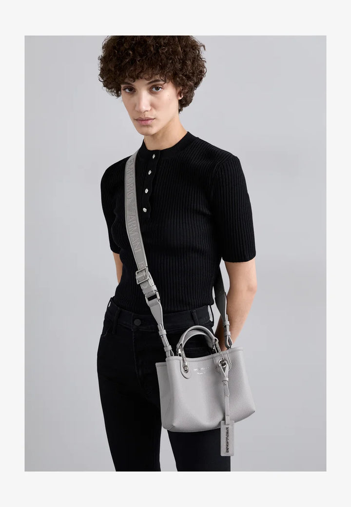 Emporio Armani My EA Handbag Imitation Leather Light - إمبريو أرماني - حقيبة يد My EA من الجلد الصناعي باللون الفاتح