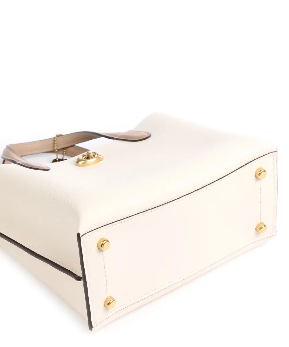 Coach - Coach Pebbled Leather Carryall Bag with Signature Turnlock - كوتش - حقيبة كوتش الكبيرة من الجلد المحبب بقفل توقيع مميز