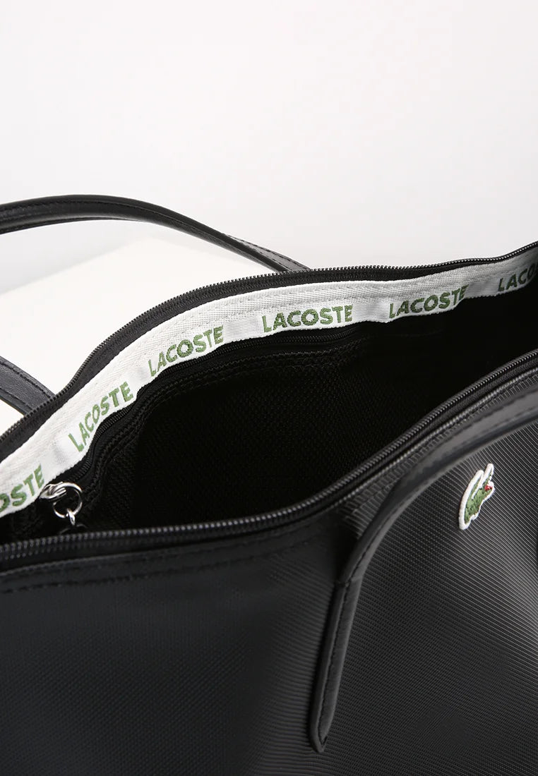 Lacoste - Lacoste Women's L.12.12 Concept Petit Piqué Zip Tote Bag - لاكوست - حقيبة يد لاكوست نسائية L.12.12 كونسبت بتصميم بيكيه صغير بسحاب