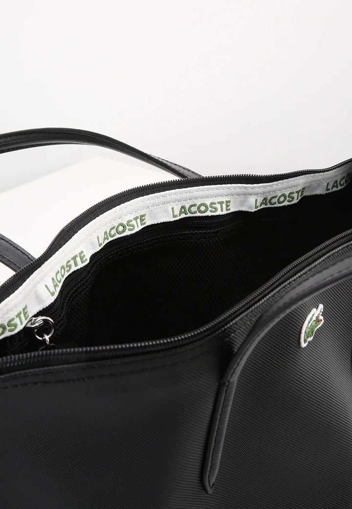 Lacoste - Lacoste Women's L.12.12 Concept Petit Piqué Zip Tote Bag - لاكوست - حقيبة يد لاكوست نسائية L.12.12 كونسبت بتصميم بيكيه صغير بسحاب
