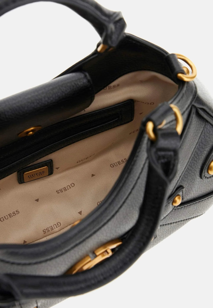 Guess - Guess Black G Logo Studded Hobo Bag - جيس - حقيبة هوبو سوداء مرصعة بشعار G من جيس