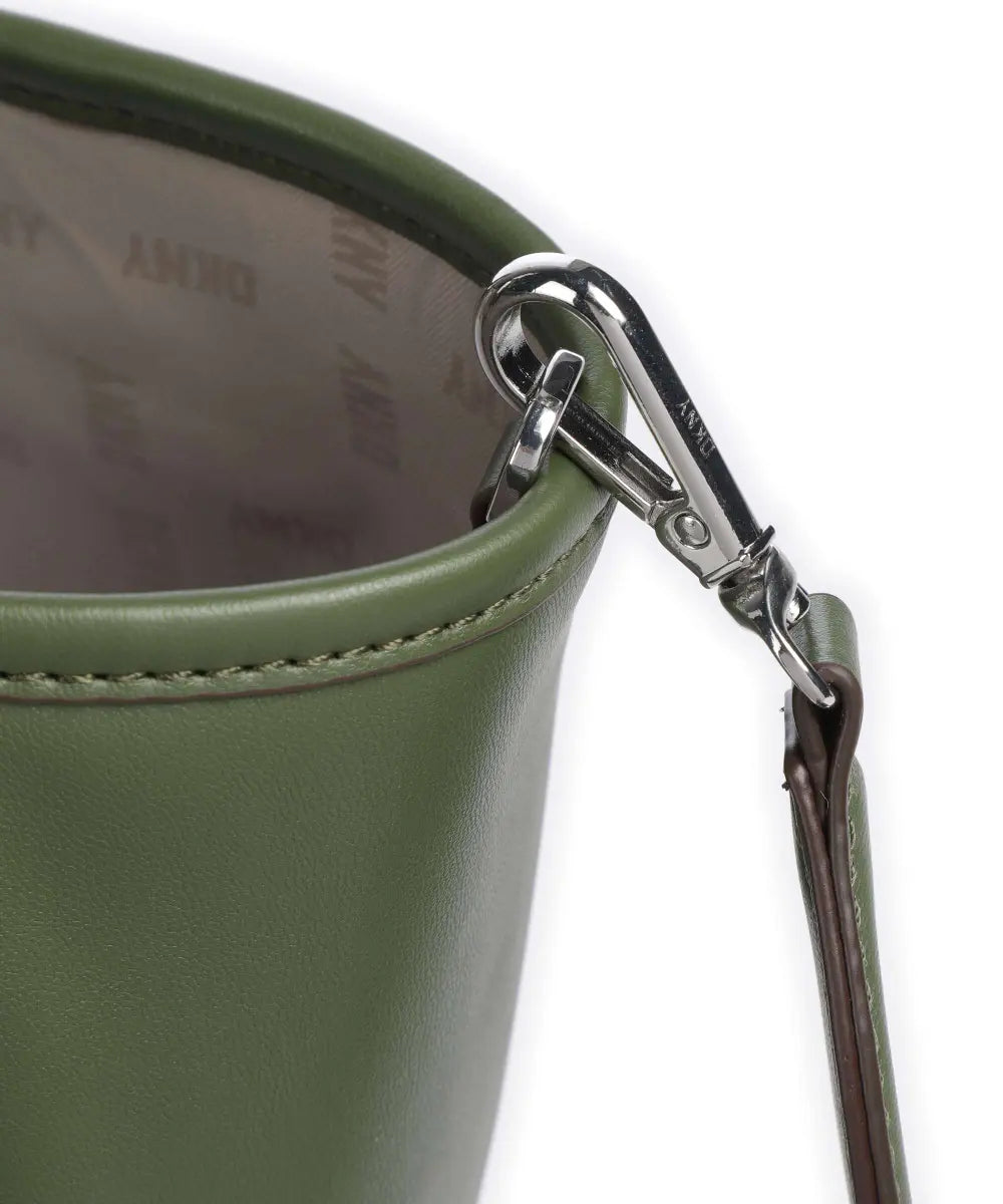 DKNY Drew Handbag Synthetic Dark Green - دي كيه إن واي - حقيبة درو صناعية باللون الأخضر الداكن