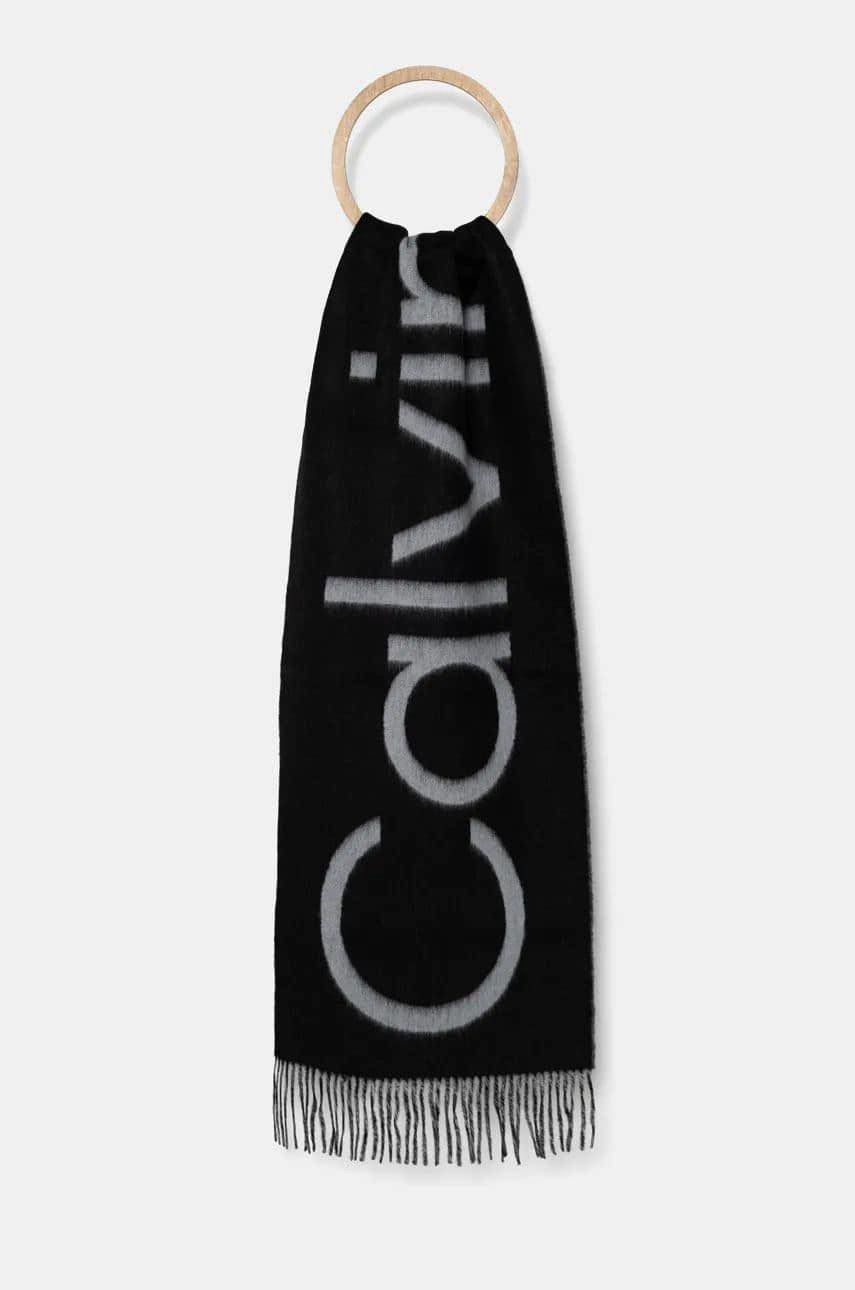 Calvin Klein - Calvin Klein Logo Scarf - كالفن كلاين - وشاح بشعار كالفن كلاين