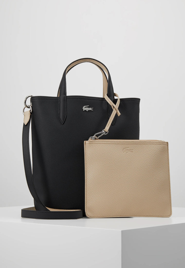 Lacoste - Anna Reversible Vertical Tote Bag - لاكوست - حقيبة توت عمودية قابلة للارتداء على الوجهين طراز "آنا"