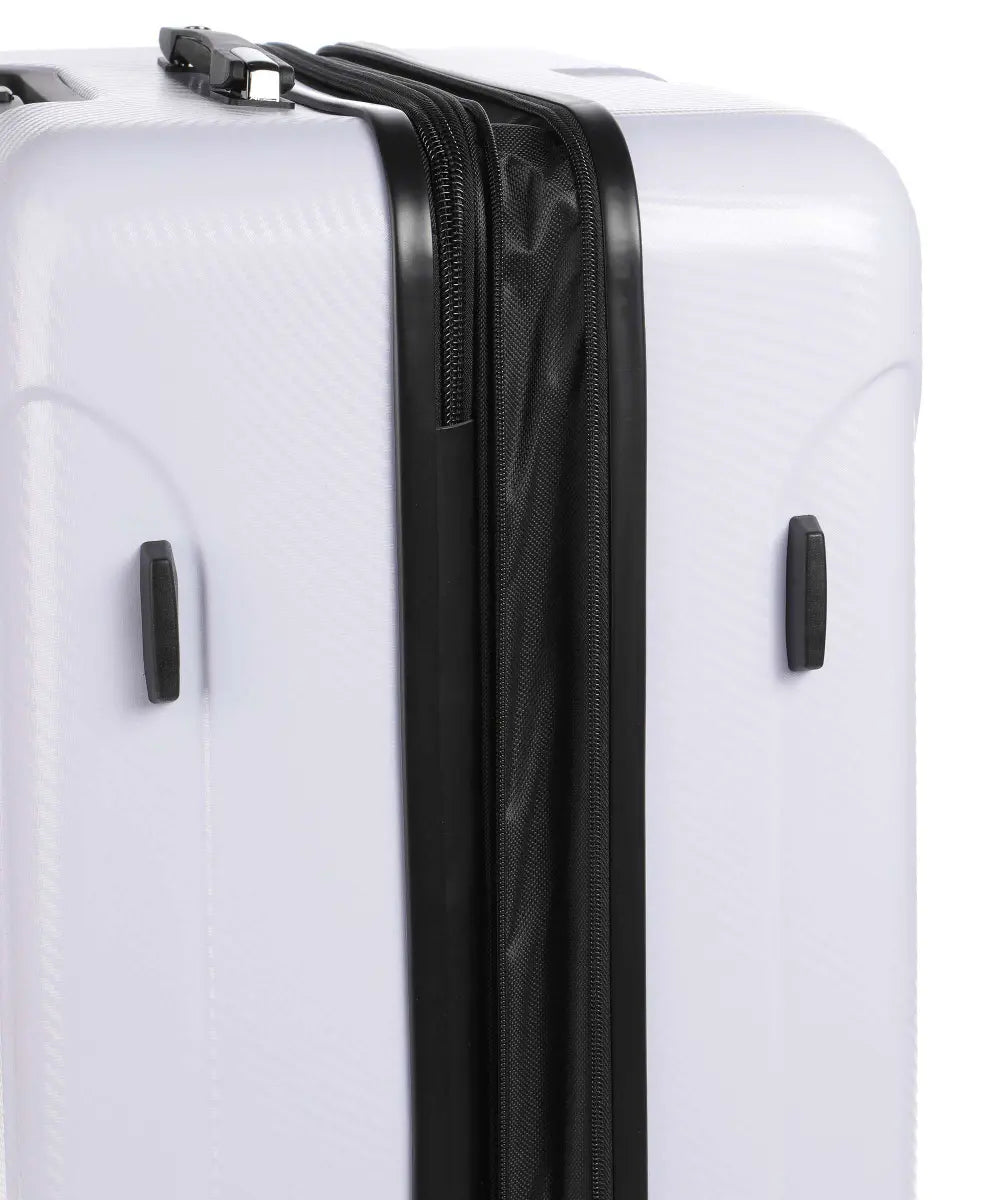 Guess - White Luggage LUSTRE2 8-WHEEL 18 - جيس - حقيبة سفر بيضاء جاس LUSTRE2 بعجلات 8 بوصات 18