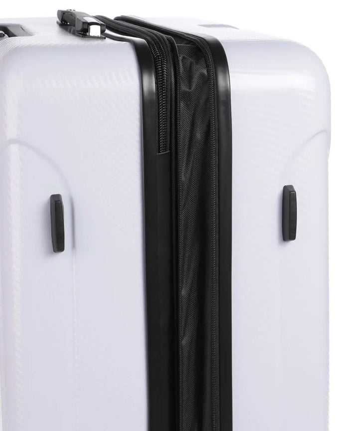 Guess - White Luggage LUSTRE2 8-WHEEL 18 - جيس - حقيبة سفر بيضاء جاس LUSTRE2 بعجلات 8 بوصات 18