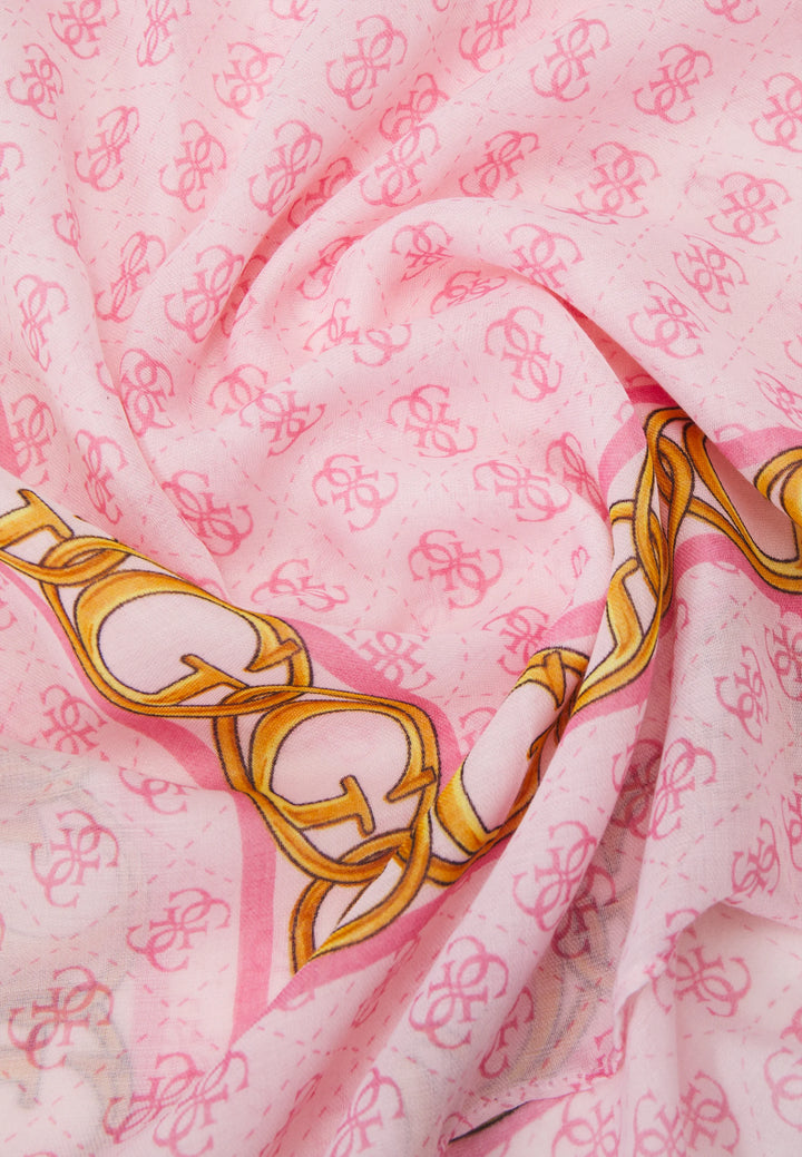 Guess - Pink Satin Scarf - جيس - وشاح ساتان وردي