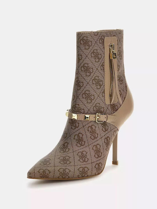 Guess - GUESS 'Aylo' Ankle Boot in Beige - جيس - بوت 'آيلو' باللون البيج
