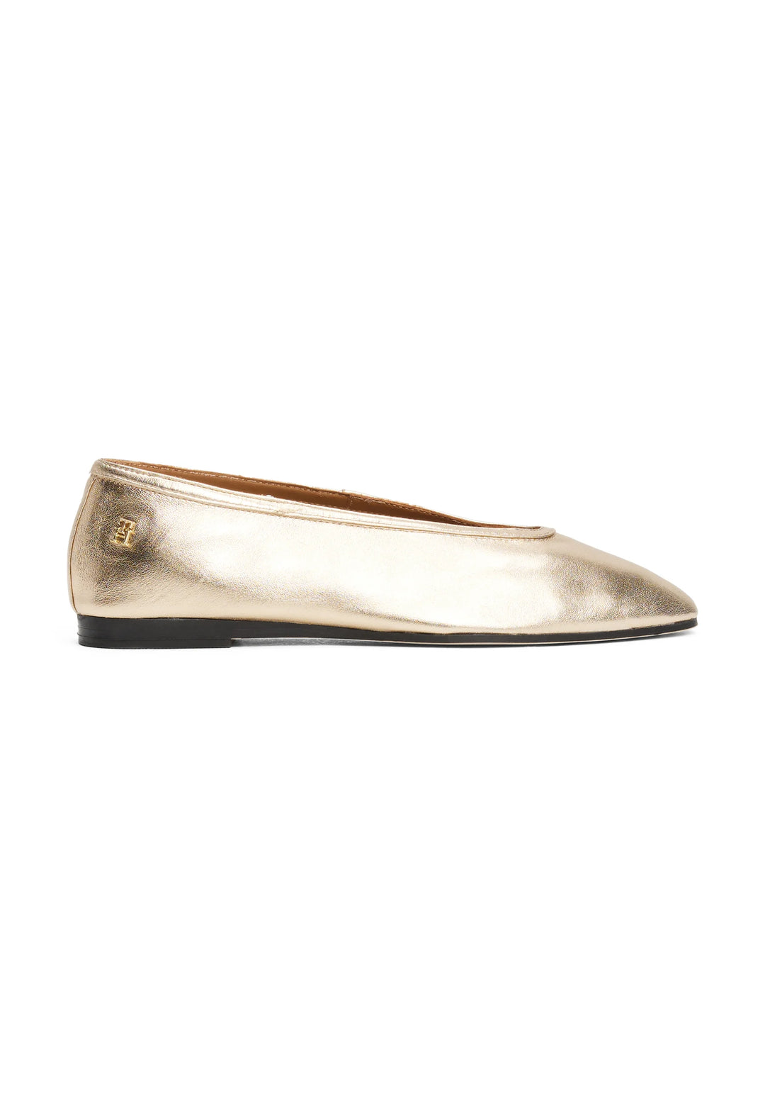 Tommy Hilfiger Ballerinas Soft Metal Lthr Ballerina No Bow - تومي هيلفيغر - باليرينا من الجلد المعدني الناعم بدون فيونكة