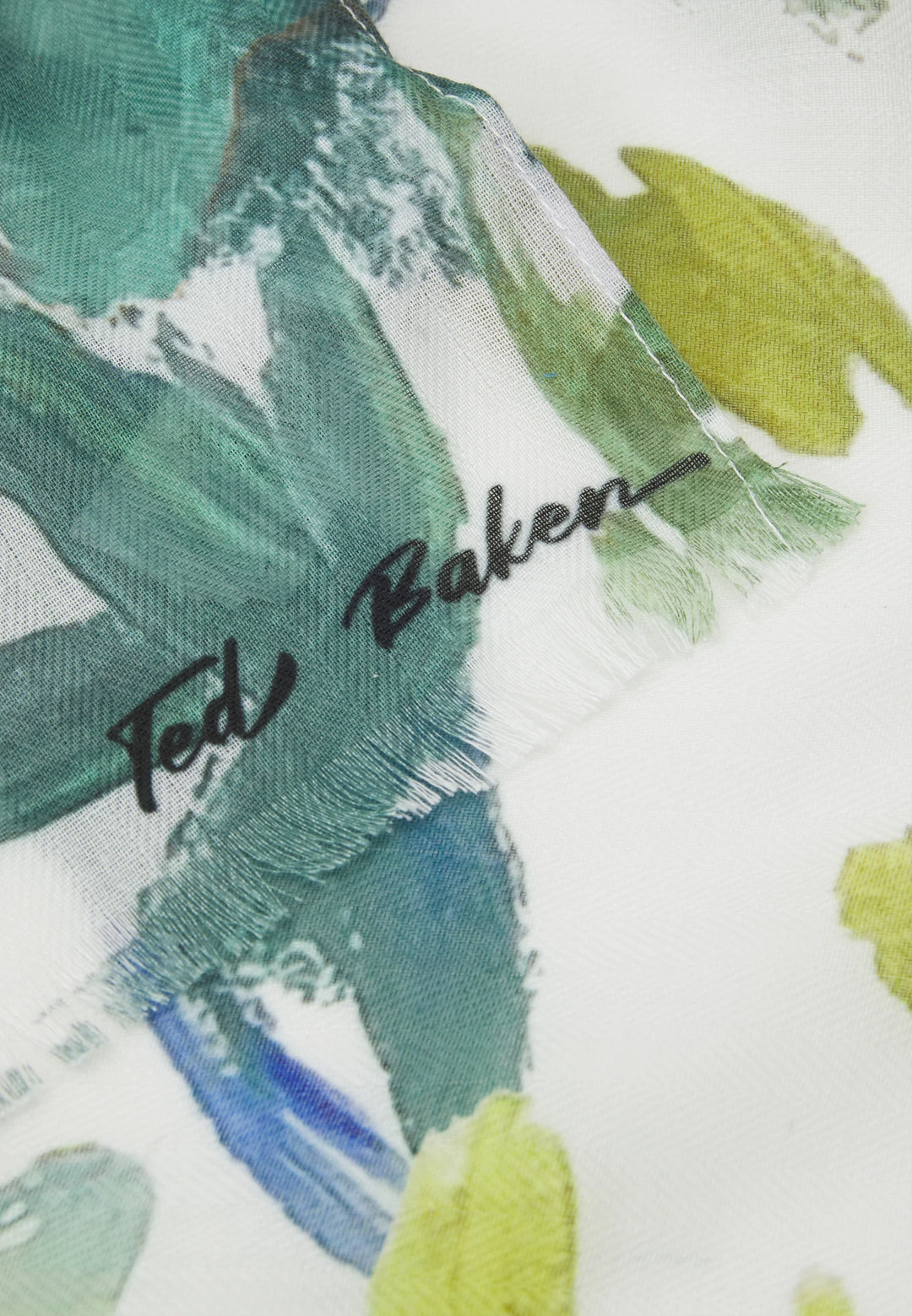 Ted Baker - Painterly Floral Print Scarf - تيد بيكر - وشاح بطبعة زهور فنية