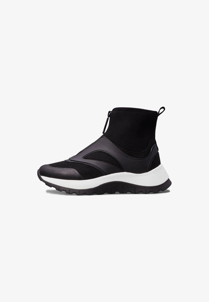 Calvin Klein - High-Top Zippered Sneaker Boot - كالفن كلاين - حذاء رياضي برقبة عالية بسحاب