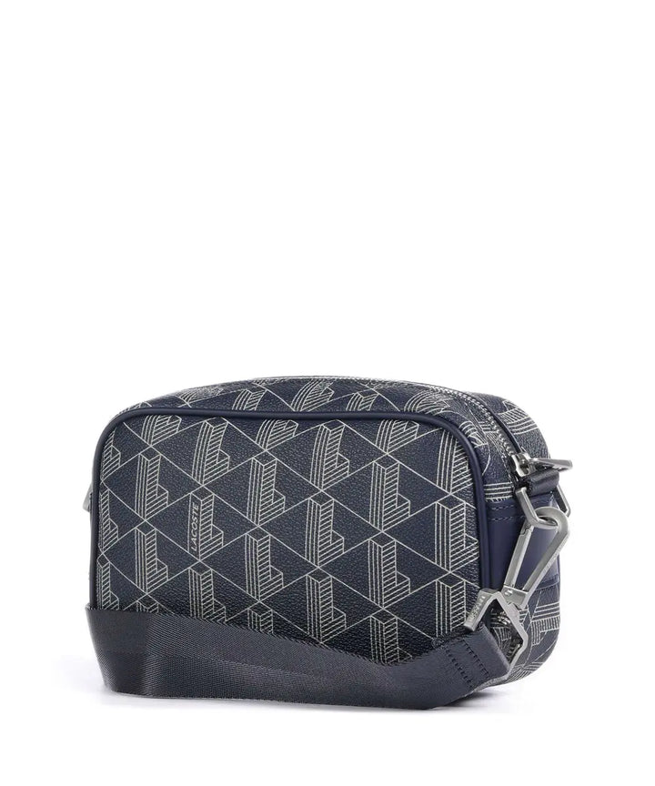Lacoste - The Bend Monogram Crossbody Bag in Blue  - لاكوست - حقيبة كروس "ذا بيند مونوجرام" باللون الأزرق