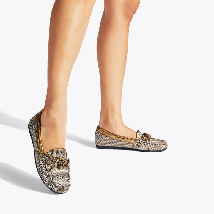 Kurt Geiger London EAGLE - Bootsschuh - Beige/Goldfarben - كيرت غايغر لندن - حذاء قارب EAGLE باللون البيج/الذهبي