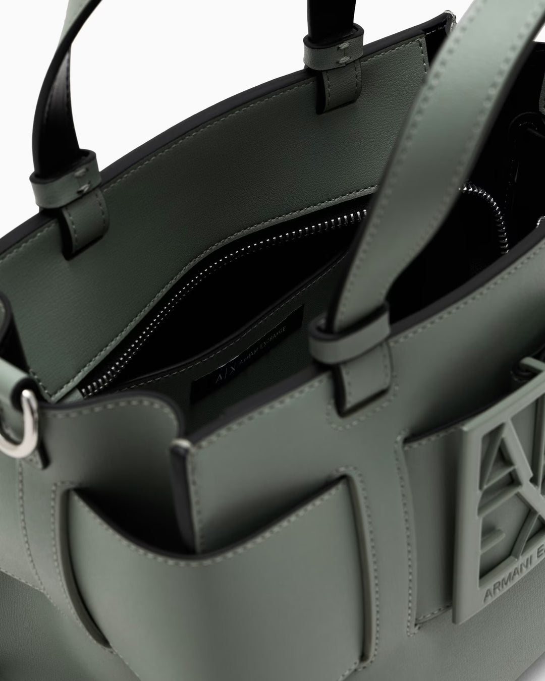 Armani Exchange - Armani Exchange Top Handle Tote Bag - أرماني إكستشينج - حقيبة توت بمقبض علوي من أرماني إكستشينج