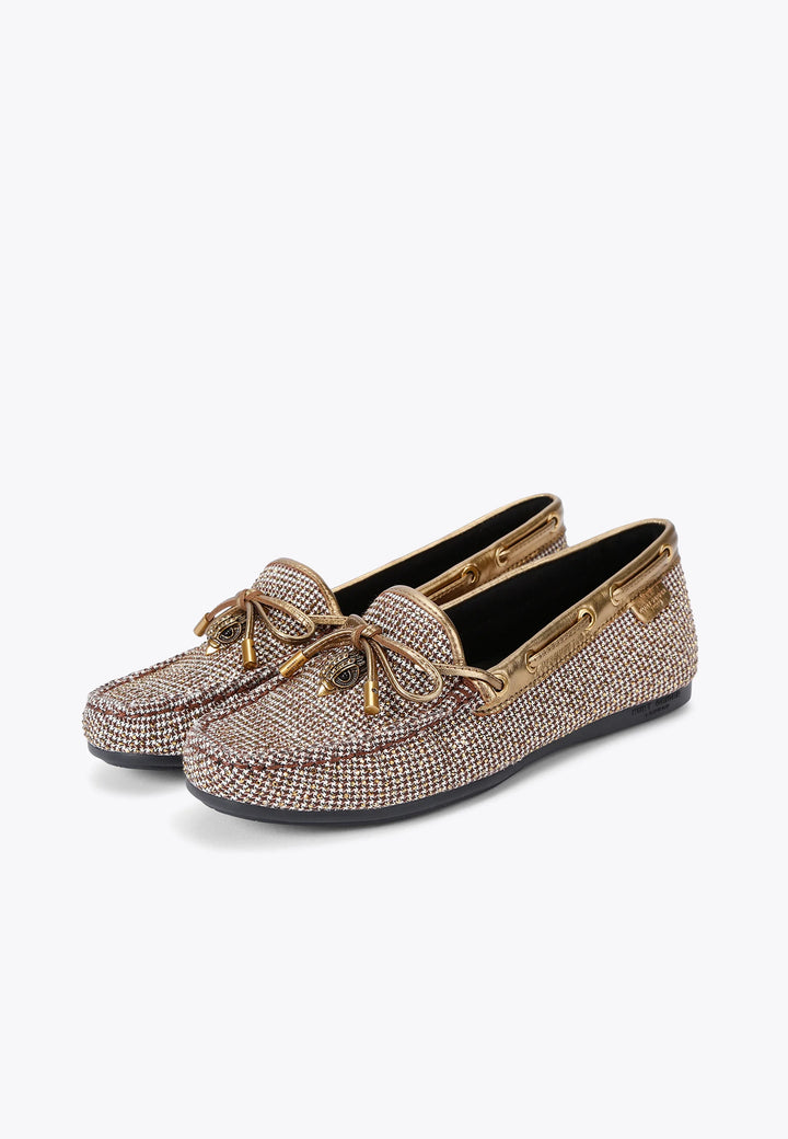 Kurt Geiger London EAGLE - Bootsschuh - Beige/Goldfarben - كيرت غايغر لندن - حذاء قارب EAGLE باللون البيج/الذهبي