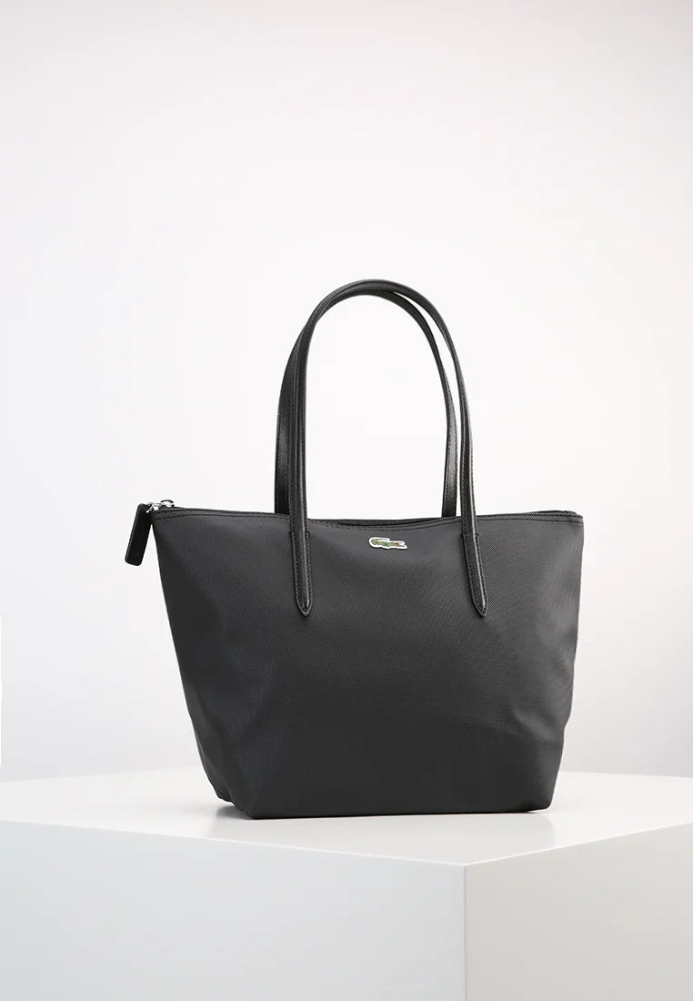 Lacoste - Lacoste Women's L.12.12 Concept Petit Piqué Zip Tote Bag - لاكوست - حقيبة يد لاكوست نسائية L.12.12 كونسبت بتصميم بيكيه صغير بسحاب