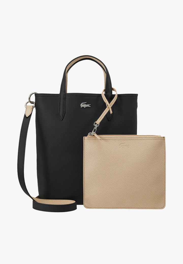 Lacoste - Anna Reversible Vertical Tote Bag - لاكوست - حقيبة توت عمودية قابلة للارتداء على الوجهين طراز "آنا"