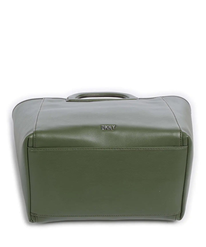 DKNY Drew Handbag Synthetic Dark Green - دي كيه إن واي - حقيبة درو صناعية باللون الأخضر الداكن