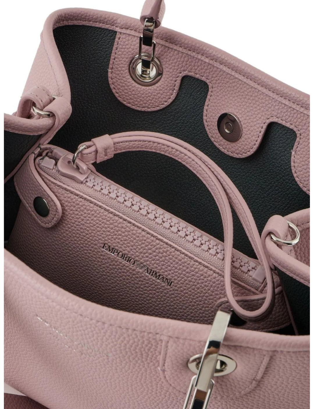 Emporio Armani - MyEA Medium Shopper Bag with Top Handles - إمبوريو أرماني - حقيبة تسوق MyEA متوسطة بمقابض علوية